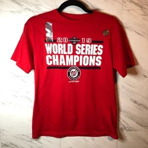 Washington Nationals World Series Champions 2019 T-shirt Size Youth Medium